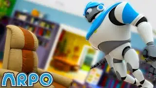 🤖Arpo's Biggest Battles Ever!🤖 | Arpo | Moonbug Kids - Space Cartoons for Kids