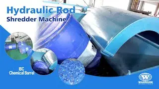 PNSS-2000 Plastic Drum Shredder Big Barrel Crusher Blue Barrel Shredder Machine With Press Arm