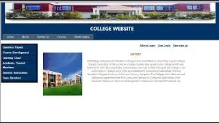 How to Create College Website in ASP.NET Part-1| #CODERBABA |