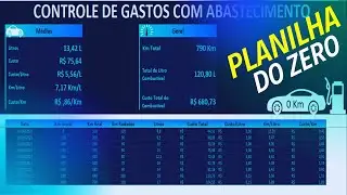 Planilha de Controle de Combustível no Excel do zero