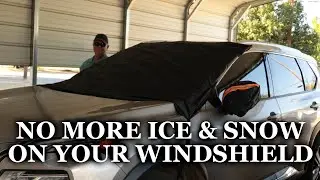Say NO To Scraping Ice & Snow | EXQUISLIFE Windshield Cover