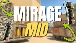 Mid Self Flash on Mirage | CS2