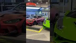 Cute lady lambo, says big daddy BMW #exotic #car #convos #traffikheavy