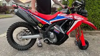 Getting my CRF300L Rally into my Transporter.