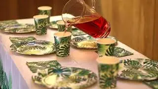 Tropical Palm Leaf Garland Party Decorations