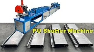 PU shutter door roll forming line | Sandwich pu shutter forming line | Rolling shutter door machine