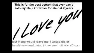 Tribute to my girlfriend