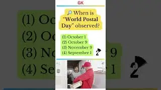 📮 When is World Postal Day Celebrated? | GK Shorts