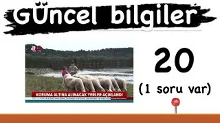 KPSS GÜNCEL BİLGİLER 20 (SINAVDA 1 SORU BEKLİYORUM 📍)
