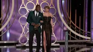 Taylor Swift presents at the Golden Globe 2019