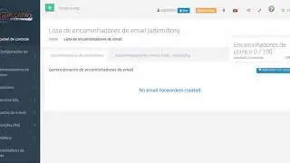 Adicionando email's de encaminhamento pelo Painel CWP