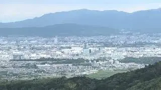善峯寺系統ファイナルバス運行日当日に撮影した善峯寺からの絶景