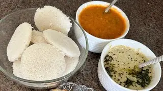 Mangalorean style instant idli and delicious sambhar podi