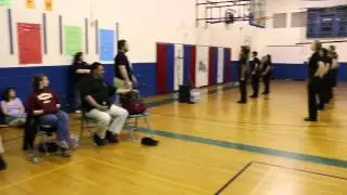 Maverick calling SKHS Band to attention - 2015