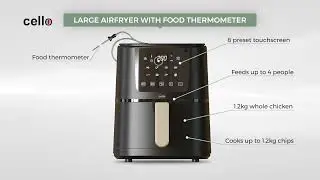 Cello AF2599 Air Fryer 2.5L | Compact Cello Air Fryer | Healthy Cooking Demo & Review