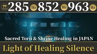 Healing Silence of Japan&rsquo;s Torii Light 285Hz&bull; 852Hz &bull; 963Hz | Sacred Torii & Shrine Healing in JAPAN