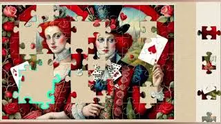 Queen of Hearts and Mad Hatter in Wonderland 🧩//Royal jigsaw puzzle game 🧩//@jigsawpuzzle45