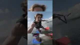 POWERSLIDE with a GoPro! #shorts #wake #wakeboard #wakeboarding #summer #water #spray #cool #boat