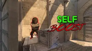 HOW TO SELF BOOST LONG DOORS ON DUST 2 | CS 2 DUST 2 SELF BOOST (PATCHED)