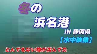 とんでもないものが沈んでた【水中映像】1月の浜名湖南部 新居向島物揚場 静岡県