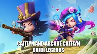 Caitlyn Chibi and Arcade Caitlyn Chibi Legend // Battle of Golden Spatula (Chinese/Tencent TFT)