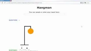 Hangman - SpeechWeb Demo