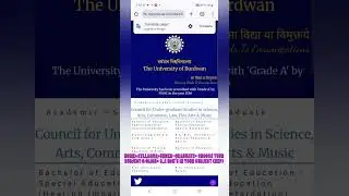 How to Download Burdwan University Undergraduate Syllabus Easily