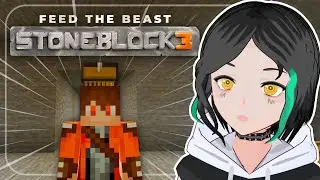 Making A Crushing Wheel and Getting Brass w/ @PlayfulPotato  | Minecraft Stone Block 3
