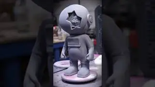 Test fitting large resin 3D print. Full video coming soon! #art #3dprinting #airbrush #sculpture