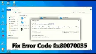 Windows 10 не может получить доступ к общей папке | Исправление ошибки 0x80070035