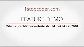 Website Feature Demo: Dentist Website with 1stopcoder.com