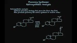 Retrosynthetic Analysis for Planning Organic Synthesis