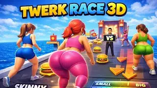 Twerk Race 3D Gameplay | Funny Food Run & Twerk Battle