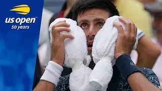 Novak Djokovic Battles The Heat And Marton Fucsovics in R1 on Arthur Ashe Stadium - US Open 2018