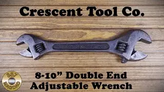 Vintage Crescent 8-10 inch Double End Adjustable Wrench