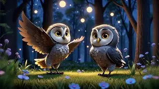 Two Tiny Owlets Flap at Night | Nighttime Owl Song for Kids | Nursery Rhymes and Baby Songs