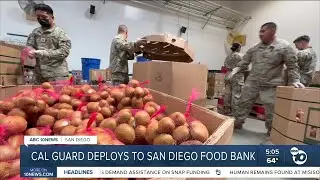 Cal Guard member breaks down mission, impact at San Diego Food amid shutdown