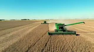 2 combines get stuff done! Awesome montage!