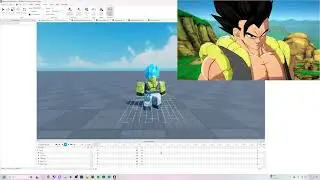 Gogeta Blue First and Quick Time Animation References! - Dragon Ball Mortals 4 ALPHA - ROBLOX