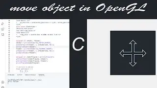 modern OpenGL - move object - in pure C [speed code]