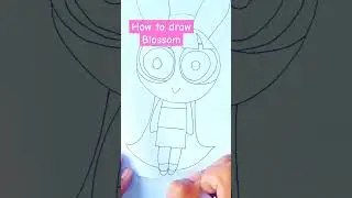 #shorts #powerpuffgirls #blossom #art #drawing #howtodraw #drawandcolor