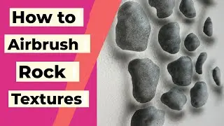 Airbrushing Realistic Rock Texture with Iwata Airbrush | Step-by-Step Tutorial