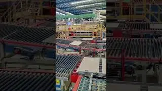 Tile Production Line #Drum Conveyor Line #Rubber-coated Roller #Roller conveyor #Automatic Conveyor