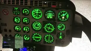 KLAX to Muscle Shoals - Bell 407 with in flight movie