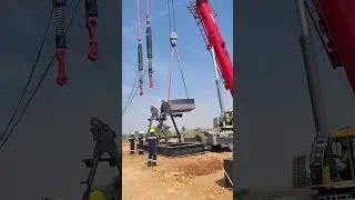 crane Superlift counter weight assembly.#crane #Superlift #mechanic #mechaniclife #freestyle #rap