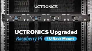 UCTRONICS Front Removable Raspberry Pi 1U Rack Mount