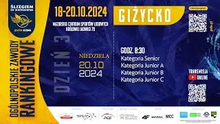 Ogólnopolskie Zawody Rankingowe w short tracku - Giżycko / LIVE / Dzień 3 [20.10.2024]