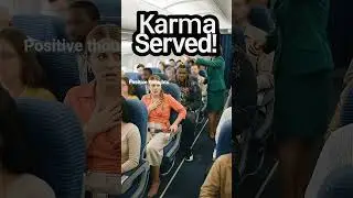 Rude Passenger Gets Instant Karma On Plane! #karma #airplane #drama #trending #viral #foryou