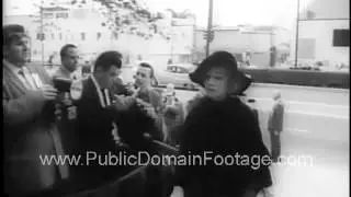 Actor Gary Cooper's Funeral 1961 public domain newsreel and archival footage