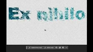 How to create text masks with layer styles.